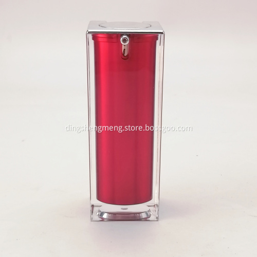 Color Square Pressing Acrylic Lotion Bottle